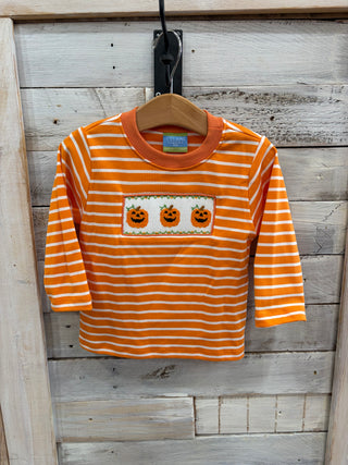 Striped Boy Pumpkin Shirt
