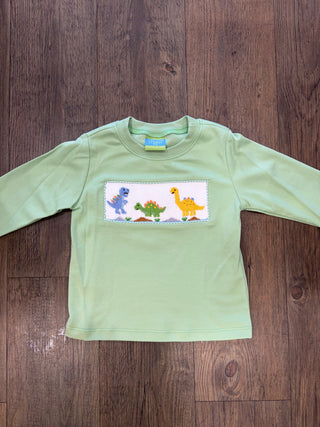 Cotton Dinosaur Smock Long Sleeve