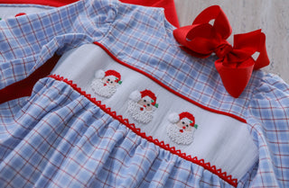 Santa Claus Smock Bloomer Set Kids clothes    - Chickie Collective