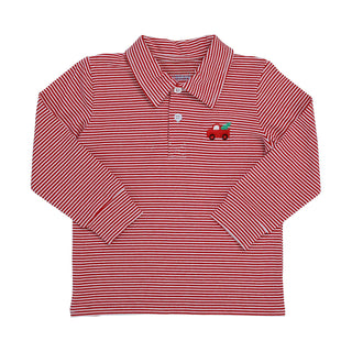 Festive Christmas Truck Boy's Polo Kids clothes    - Chickie Collective