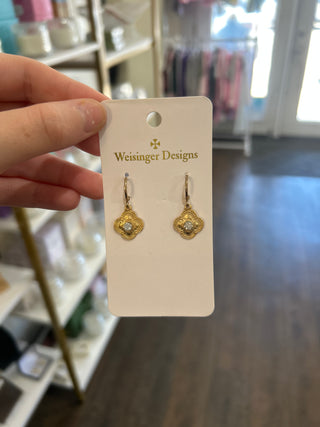 Clover CZ Earrings Earring - Chickie Collective