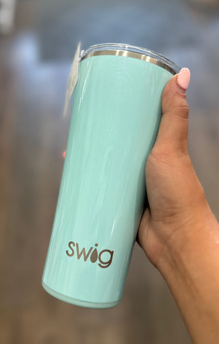 Shimmer Aquamarine Tumbler (22oz) Drinkware - Chickie Collective