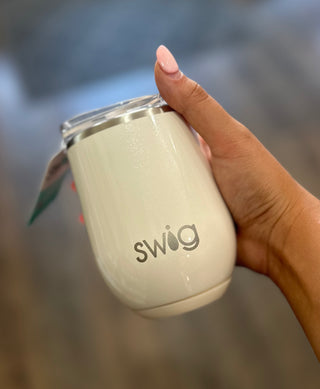 Shimmer Pearl Stemless Wine Cup (12oz) Drinkware - Chickie Collective