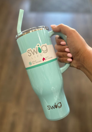 Shimmer Aquamarine Mega Mug (30oz) Drinkware - Chickie Collective