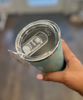 Shimmer Aquamarine Tumbler (22oz) Drinkware - Chickie Collective