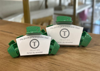 Classic Hair Clip | Large | Shamrock Shimmer Hair Accessories - Chickie Collective