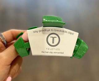 Classic Hair Clip | Large | Shamrock Shimmer Hair Accessories - Chickie Collective