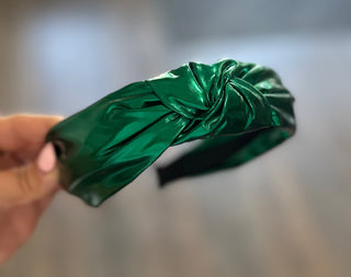 Metallic Top Knot Headband Headband - Chickie Collective