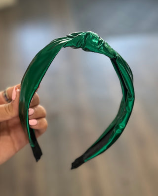 Metallic Top Knot Headband Headband - Chickie Collective