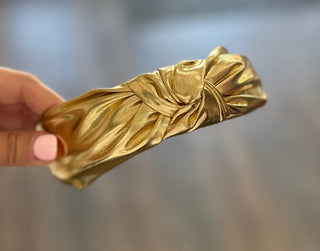 Metallic Top Knot Headband Headband - Chickie Collective