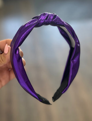 Metallic Top Knot Headband Headband - Chickie Collective