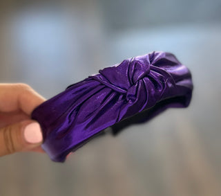 Metallic Top Knot Headband Headband - Chickie Collective