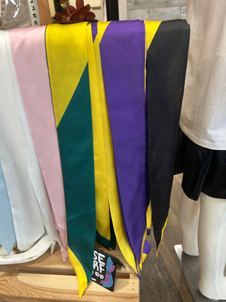 Black & Yellow Purse Scarf Purse Scarf - Chickie Collective