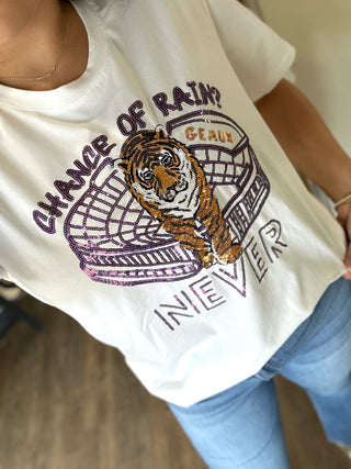 Chance of Rain Sequin T- Shirt - Chickie Collective