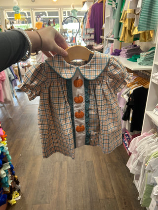 Pumpkin Embroidery Bloomer Set Baby Set - Chickie Collective