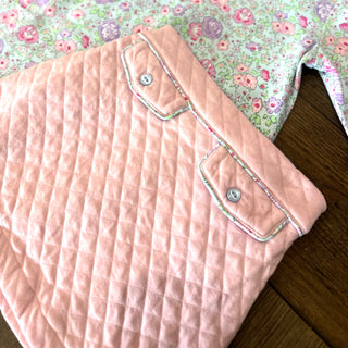 Light Pink Girls Quilted Skirt skirt - Chickie Collective