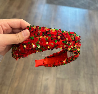 Christmas Sequin Headband Hair Accessories - Chickie Collective