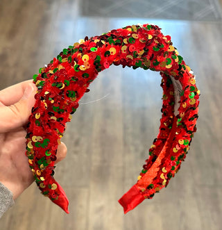 Christmas Sequin Headband Hair Accessories - Chickie Collective