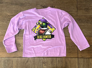 Bead Hunter Longsleeve Mardi Gras Kids Shirt