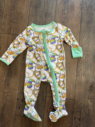 Mardi Gras Royal Kids Romper