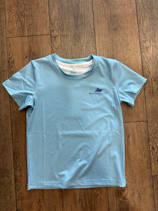 Stripe fish Boys Short Sleeve Tee