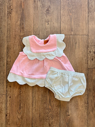 Lila Bloomer Set- Pink & Green