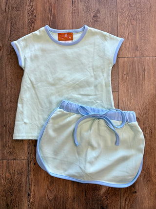 Mint Green Aria Skort Set for Girls