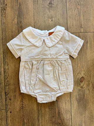 Asher Bubble- Khaki Gingham