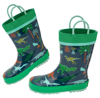 Rain Boots - Green Dinosaur Rain Boots    - Chickie Collective