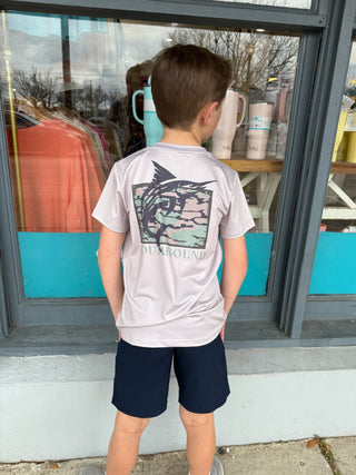 Camo fish Boys Short Sleeve Tee