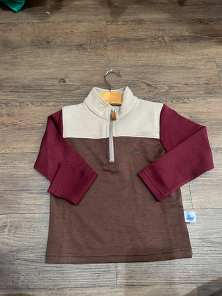 Red/Brown/Khaki Boys Pullover Kids Pullover - Chickie Collective