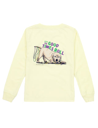 Pawdi Gras Properly Tied Long-Sleeve T-shirt for Kids Shirt    - Chickie Collective