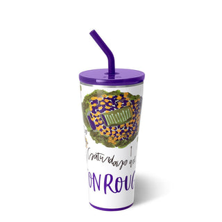 Swig Saturdays In Baton Rouge Straw Tumbler (32oz) Game day    - Chickie Collective