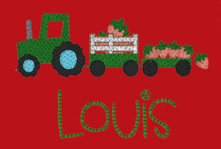 Baby Boy Red Onsie  - Strawberry Designs