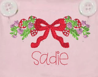 Baby Girl Pink Sun Suit  - Strawberry Designs