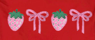 Red Ruffle Athletic Scallop Dress - Strawberry Designs