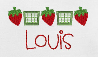 Boy White Tee  - Strawberry Designs