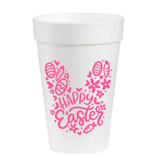 Styrofoam Party Cups Styrofoam Cups Happy Easter   - Chickie Collective