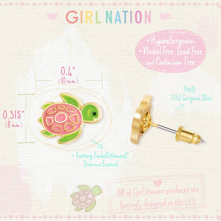 Turtle-y Awesome Cutie Stud Earrings - Chickie Collective