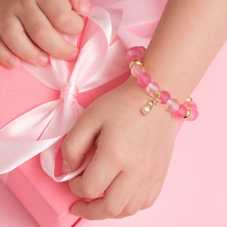 Color Me Happy Pink Ballet Shoe Bracelet     - Chickie Collective