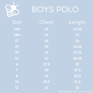 Boys Polo - Crawfish     - Chickie Collective