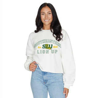 Southeastern Louisiana Lions White Crewneck - Chickie Collective
