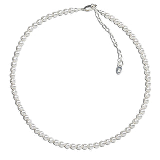 Girls Sterling Silver Strand of Pearls Kids Necklace - Chickie Collective