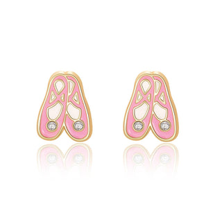 Ballet Slippers Cutie Stud Earrings     - Chickie Collective