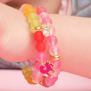 Color Me Happy Pink Ballet Shoe Bracelet     - Chickie Collective