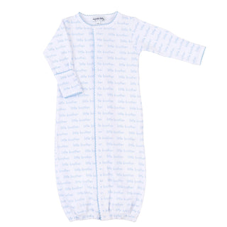 Little Brother Print Converter Baby Gown - Chickie Collective