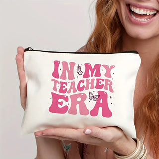 In My Teacher Era Zip Pouch: Butterfly Zipper Bag    - Chickie Collective