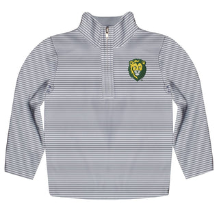 Southeastern Louisiana Embroidered Quarter Zip Pullover  5 Gray  - Chickie Collective