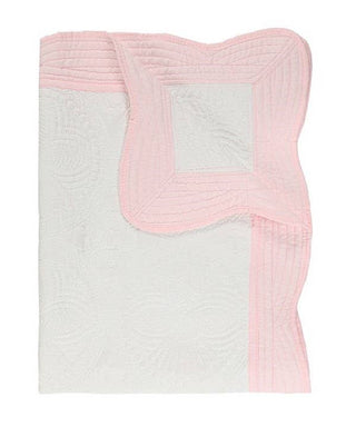Heirloom Quilt - Baby Quilt Blanket Swaddle Monogram - Chickie Collective