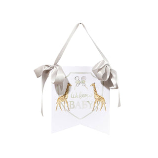 "Welcome Baby" Giraffe Hanger - Chickie Collective